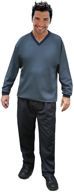 Camisa malha penteada manga longa