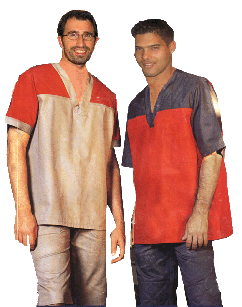 camisa com recorte decote v