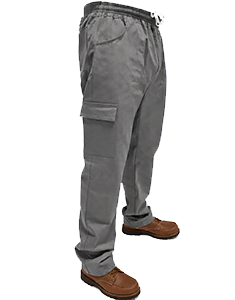 Calça elástico total e cordão modelo cargo