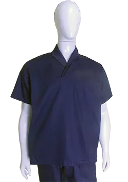 Camisa Uniforme gola italiana azul marinho tam M